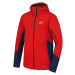 Men's softshell jacket Hannah CHANNER cherry tomato/moroccan blue