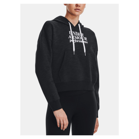 Čierna dámska mikina Under Armour Essential Script Hoodie