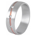 Beneto Dámsky bicolor prsteň z ocele SPD07 59 mm