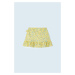 Dievčenská bavlnená sukňa Mayoral žltá farba, mini, rovný strih