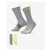 Ponožky NIKE 2 PACK-U NK MLTPLIER CRW-- YELLOW GREY