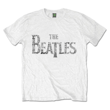 The Beatles tričko Drop T Tickets Biela