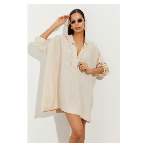 Cool & Sexy Tunic - Beige - Regular fit