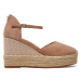 Boss Espadrilky Madeira Wedge Sdcveb 50516717 Hnedá