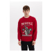 DEFACTO Comfort Fit Crew Neck Printed Sweatshirt