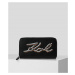 Peňaženka Karl Lagerfeld K/Signature Whip Cont Wlt Čierna