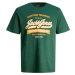 Jack&Jones Pánske tričko JJELOGO Standard Fit 12246690 Dark Green S