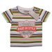 Chlapčenské farebné pruhované tričko Made in styl