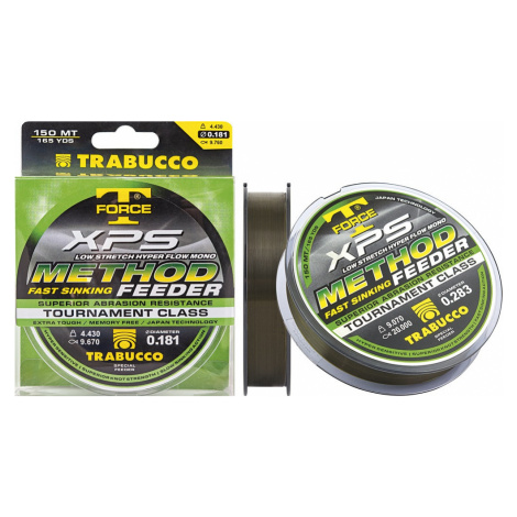 Trabucco vlasec t-force xps method feeder zelená 150 m-priemer 0,22 mm / nosnosť 6,9 kg