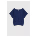 Women's blouse with tapered waist MOODO - blue