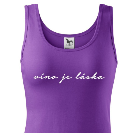 Dámske tričko - Víno je láska