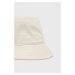 Detský bavlnený klobúk Calvin Klein Jeans béžová farba, bavlnený