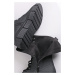 Čierne stredne vysoké šnurovacie topánky 5-25211