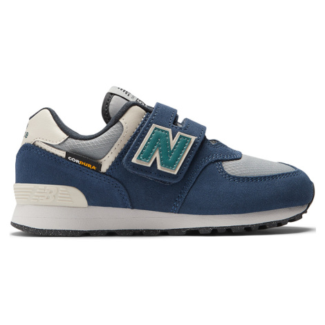 Detské topánky New Balance PV574SOA – modré