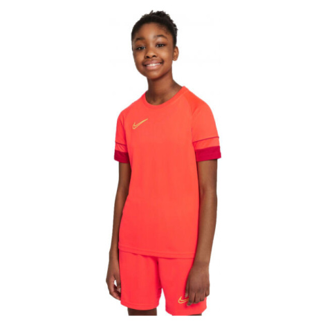 Nike DRI-FIT ACADEMY Detské futbalové tričko, červená, veľkosť