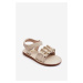 Children's sandals with dry zip heart beige Havana