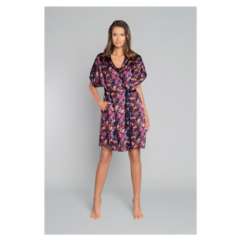 Women's bathrobe Tibesti with short sleeves - print Italian Fashion