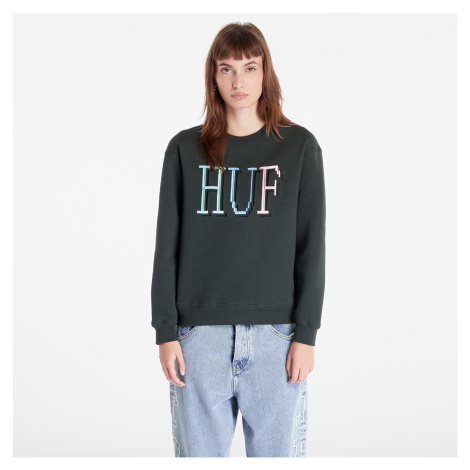 Mikina HUF 8-Bit Crewneck Sweatshirt Dark Green