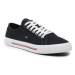 Tommy Hilfiger Tenisky Core Corporate Vulc Canvas FM0FM04560 Tmavomodrá