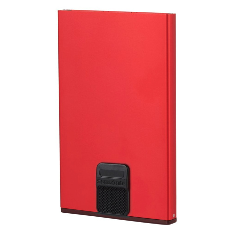 Samsonite Pouzdro na karty Alu Fit 201 Slide-up - červená