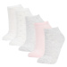 DEFACTO Women's 5-Pack Cotton Ankle Socks