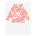 Ružová vzorovaná dievčenská bunda Reima