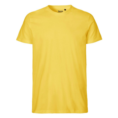 Neutral Pánske tričko Fit z organickej Fairtrade bavlny - Žltá