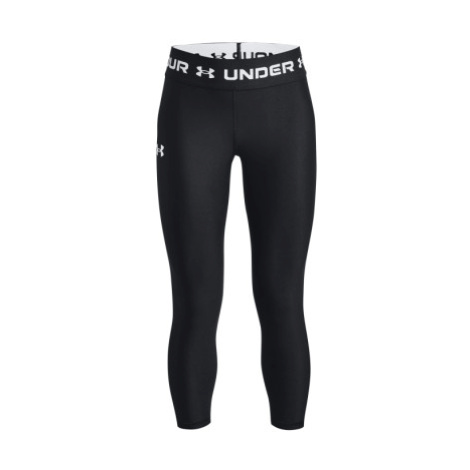 Dievčenské tréningové 3 4 nohavice UNDER ARMOUR Armour Ankle Crop-BLK