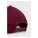 Bavlnená čiapka Armani Exchange bordová farba, s potlačou