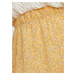 Žltá vzorovaná sukňa VERO MODA Lucia