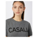 Casall Funkčné tričko  sivá melírovaná / čierna