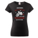 Dámské tričko s vtipnou potlačou Som mama motorkárka - skvelý narodeninový darček