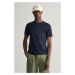 TRIČKO GANT CONTRAST LOGO SS T-SHIRT EVENING BLUE