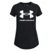 Dievčenské tričko s krátkym rukávom UNDER ARMOUR UA SPORTSTYLE LOGO SS-BLK