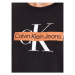 Calvin Klein Jeans Tričko Monologo Stencil J30J324008 Čierna Regular Fit