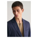 SAKO GANT SLIM COTTON LINEN SUIT BLAZER MARINE