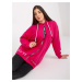 FUCHSIOVÁ MIKINA NA ZIPS -RV-BL-8302.78-FUCHSIA