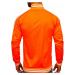 Oranžová pánska mikina na zips bez kapucne retro style Bolf 11113