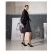 Šaty Karl Lagerfeld Huns Pick Kl Necktie Dress Čierna