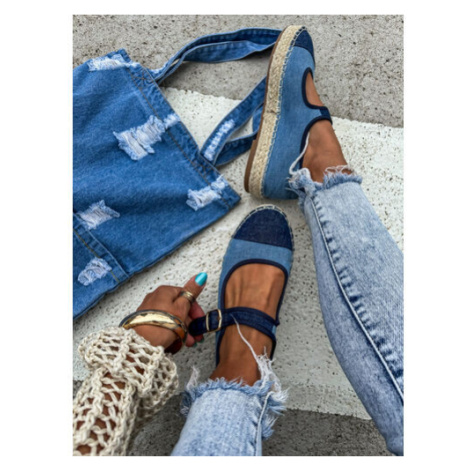 Denim sandálové espadrilky AMERICA*