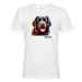 Pánské tričko s potlačou plemena Novofundlandský pes s voliteľným menom