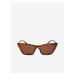 Hnedé dámske vzorované slnečné okuliare VUCH Marella Brown