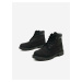 Čierne chlapčenské členkové kožené topánky Timberland 6 In Premium WP Boot