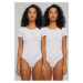 Women's Organic Stretch Jersey Body - 2-Pack White+White