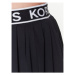 MICHAEL Michael Kors Mini sukňa Logo Elastics MM2M159 Čierna A-Line Fit
