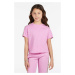 Detské bavlnené tričko Guess fialová farba