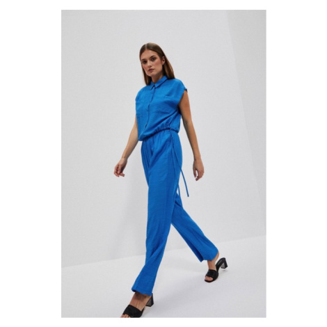 LADIES TROUSERS L-SP-4027 FRESH BLUE Moodo