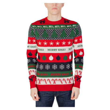 Only & Sons   ONSXMAS REG 12 MIX XMAS JAC CREW KNIT 22027280  Svetre Červená