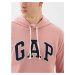 Mikina GAP French Terry Pullover Logo Hoodie Pink Rosette 16-1518