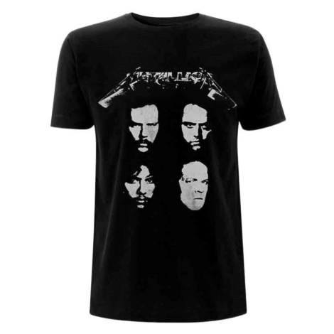 Metallica Tričko 4 Faces Unisex Black